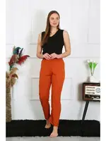 Akbeniz Kiremit Renk Pamuk Penye Tek Alt Pijama Kremit 27513 KREMİT detay görünüm