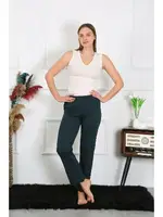 Pamuk Penye Tek Alt Kadın Pijama Akbeniz 27514 Petrol