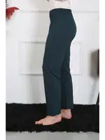 Pamuk Penye Tek Alt Kadın Pijama Akbeniz 27514 Petrol görsel 4