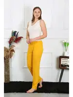 Sarı Pijama Altı Pamuk Penye Tek Alt Pijama Akbeniz 27513 Sarı detay görünüm