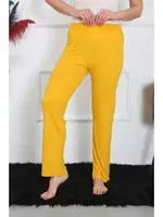 Sarı Pijama Altı Pamuk Penye Tek Alt Pijama Akbeniz 27513 Sarı görsel 4