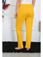 Sarı Pijama Altı Pamuk Penye Tek Alt Pijama Akbeniz 27513 Sarı görsel 5