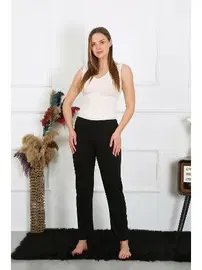 Akbeniz Pamuk Penye Akbeniz Kadın Tek Alt Pijama Siyah 27514