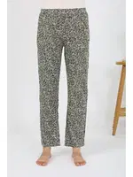 Penye Desenli Tek Alt Kadın Pijama Akbeniz 27533 Haki farklı açı