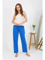 Tek Alt Kadın Penye Düz Pijama Akbeniz 27535 Mavi