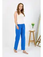 Tek Alt Kadın Penye Düz Pijama Akbeniz 27535 Mavi detay görünüm