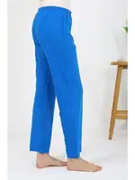 Tek Alt Kadın Penye Düz Pijama Akbeniz 27535 Mavi görsel 4