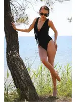 Siyah Püsküllü Mayo 34023 Siyah farklı açı