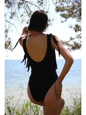 Akbeniz Siyah Püsküllü Mayo 34023 - Alternatif Görünüm