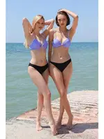 İnce Askılı Yarım Destekli Bikini Takım Mor Akbeniz 35012 Mor