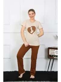 Akbeniz Kısa Kol Penye Pijama Takımı Akbeniz 4209