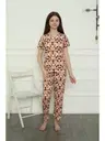 Bisiklet Yaka Kısa Kollu Kız Çocuk Penye Pijama Takım Akbeniz 20396