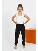 Sıfır Kollu Kız Çocuk Penye Pijama Takım Akbeniz 20433 Beyaz görsel 4