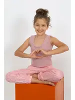 Kalın Askılı Pamuklu Kız Çocuk Pijama Takım Akbeniz 20433 Gül Kurusu farklı açı