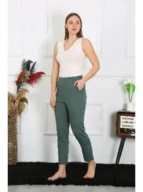 Akbeniz Akbeniz Haki Pamuklu Haki Tek Alt Pijama 27523