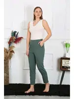 Akbeniz Haki Pamuklu Haki Tek Alt Pijama 27523 Haki