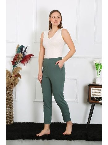 Akbeniz Haki Pamuklu Haki Tek Alt Pijama 27523