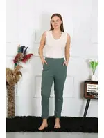 Akbeniz Haki Pamuklu Haki Tek Alt Pijama 27523 Haki farklı açı