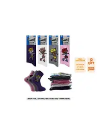 Aksu Soft Parfümlü Mevsimlik Kız Çocuk Soket Çorap 12'li Aksu 02