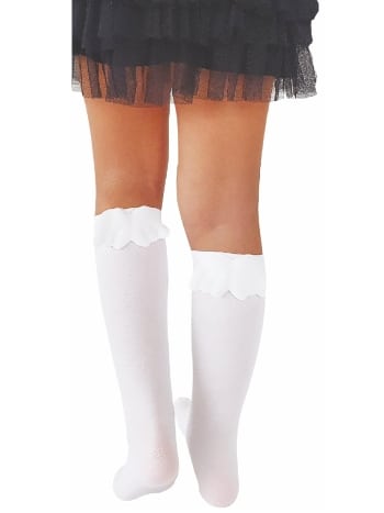 Angel Aks. Çocuk Dizaltı Çorap Beyaz Daymod D2242011