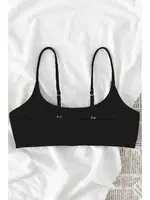 Ayarlanabilir Askılı Tasarım Bikini Üstü Siyah Angelsin 4565 Siyah detay görünüm