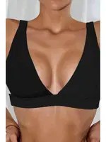 Kalın Askılı Bikini Üstü Siyah Angelsin 4373 Siyah detay görünüm