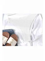 Özel Fitilli Kumaş Bikini Altı Beyaz Angelsin MS42618 Beyaz görsel 5