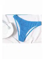 Özel Fitilli Kumaş Bikini Altı Mavi Angelsin MS 42618 Mavi görsel 4