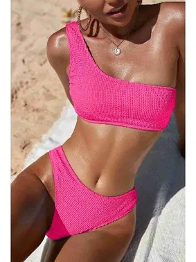 Angelsin Fitilli Özel Kumaş Bikini Altı Pembe Angelsin MS42618