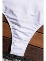 Angelsin V Yaka Sırt Dekolteli Brazilian Kesim Mayo MS 4361 - Beyaz Beyaz farklı açı