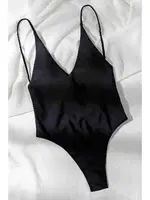 Angelsin V Yaka Sırt Dekolteli Brazilian Kesim Mayo MS 4361  Siyah farklı açı