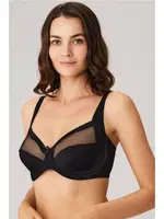 Toparlayıcı Balenli Desteksiz Dolgusuz Küçültücü Sütyen Anıl 3696 Siyah detay görünüm