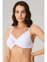 Balenli Desteksiz Dolgusuz Toparlayıcı Küçültücü Sütyen Anıl 3702 Beyaz