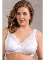 Balenli Desteksiz Dolgusuz Toparlayıcı Dantelli Küçültücü Sütyen Anıl 3712 Beyaz görsel 4