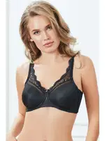 Balenli Desteksiz Dolgusuz Toparlayıcı Dantelli Küçültücü Sütyen Anıl 3712 Siyah görsel 5