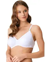 Pamuklu Balensiz Desteksiz Toparlayıcı Klasik Sütyen Anıl 0512 Beyaz