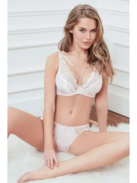Anıl Anıl Dantelli Balenli Destekli İncili Sütyen Külot Takım 4767 - Alternatif Görünüm