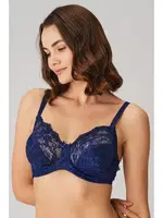 Anıl Dantelli Minimizer Sütyen 3698 Lacivert farklı açı