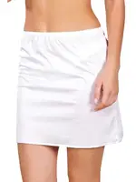 Anıl Dantelsiz Diz Üstü Jüpon 615 Beyaz görsel 5