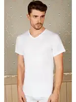 Anıl Erkek V Yaka Atlet 0316 Beyaz
