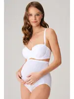 Pamuk ve Modal Kumaş Yüksek Bel Hamile Külodu Anıl 2588 Beyaz detay görünüm