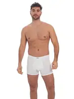 Erkek Pamuklu Geniş Bel Lastikli Klasik Bokser Anıl 0027 Beyaz görsel 4