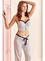 Anıl Push-Up Destekli Büstiyer Pijama Takım 4125 Beyaz farklı açı