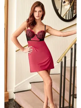 Anıl Anıl Vişne Askılı Gecelik 5718