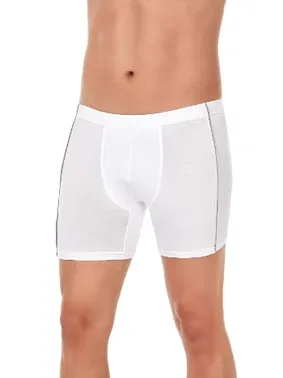 Yıldız Çamaşır Ara Biyeli Modal Erkek Beyaz 3'lü Paket Boxer Yıldız 105