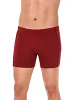 Ara Biyeli Modal Erkek Bordo 3lü Paket Boxer Yıldız 109 Bordo