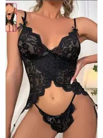 For Dreams Arkadan Bağcıklı Fantezi Jartiyer Takım For Dreams 8460