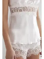 Asimetrik Dantelli Kadın Saten Pijama Şort Takım Pierre Cardin 435  görsel 9