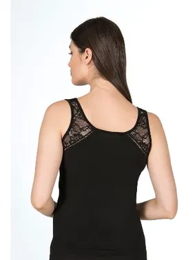 Özkan Askıları Dantel Pamuklu Kalın Askılı Kadın Atlet Özkan 25520  - Alternatif Görünüm