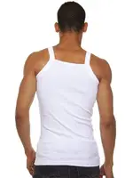 Askılı Beyaz Erkek Atlet  Darkzone DZN7101 detay görünüm